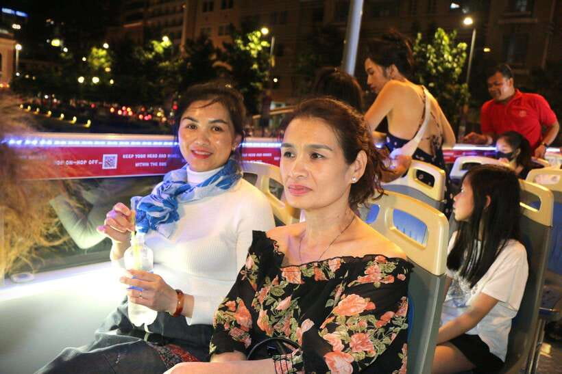 Ho Chi Minh City: Late-Night Open-Top Bus Tour - Bach Dang Pier and the Saigon River at Night