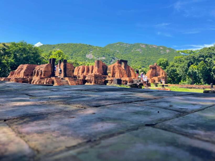 Hoi An: My Son Ruins: Guide-Bus-Boat-Cultural Show-Lunch - Entering the Champa temple towers