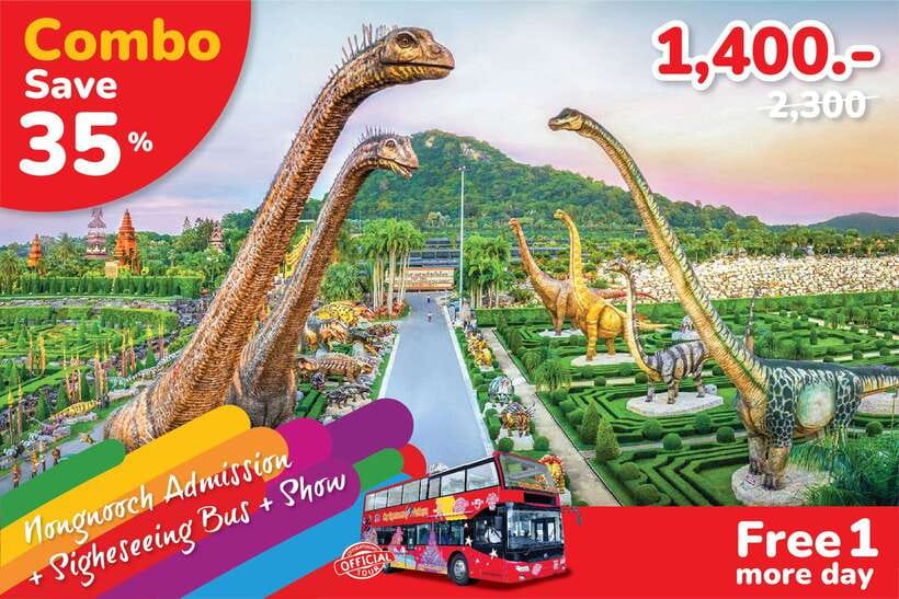 Hop-On Hop-Off Bus Tours and Nongnooch Pattaya Combo - Starting at Terminal 21 or Central Pattaya