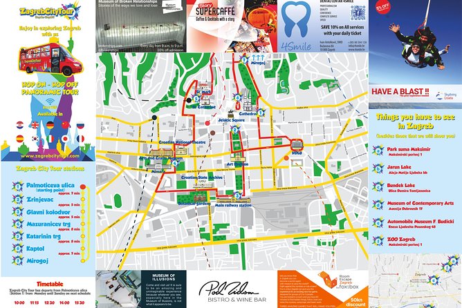 Hop On Hop Off Panoramic bus - Zagreb City Tour - Archives, Mimara, and the Museum of Arts and Crafts