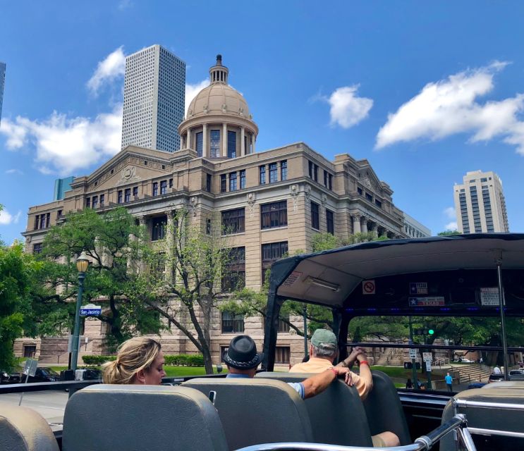 Houston: Guided City Tour by an Open-Top Double Decker Bus - The open-top bus and the best seat