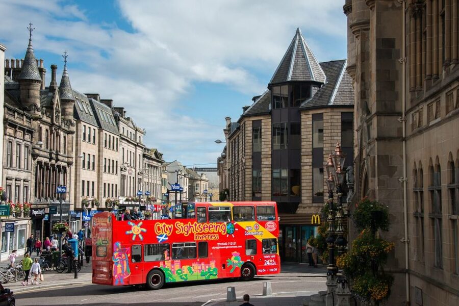 Inverness: City Sightseeing Hop-On Hop-Off Bus Tour - Bught Drive, the ice rink, and the western route