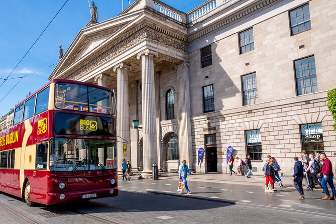 Jameson Bow St. Experience and Big Bus Dublin Hop-on Hop-off Tour - Stops 1 to 8: O’Connell Street to Trinity College