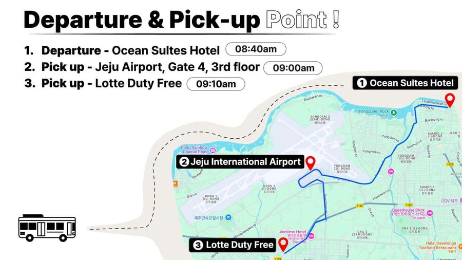Jeju Island: Full-Day SouthWest Bus Tour with Entry Fees - Jusangjeolli Cliff and Jeju’s hexagonal rock