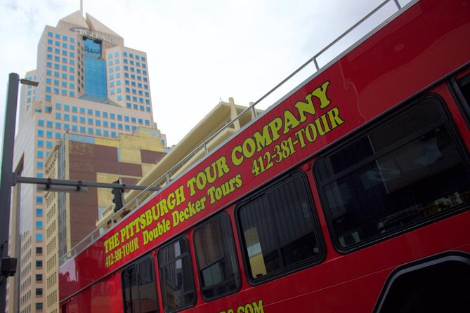 JUST THE TOUR - Double Decker bus sightseeing tour of Pittsburgh. - PPG Paints Arena and the Oakland university district