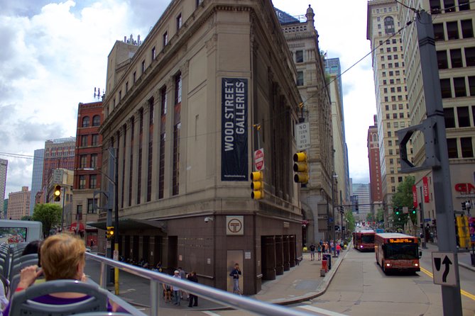 JUST THE TOUR - Double Decker bus sightseeing tour of Pittsburgh. - Upper deck views or air-conditioned shelter