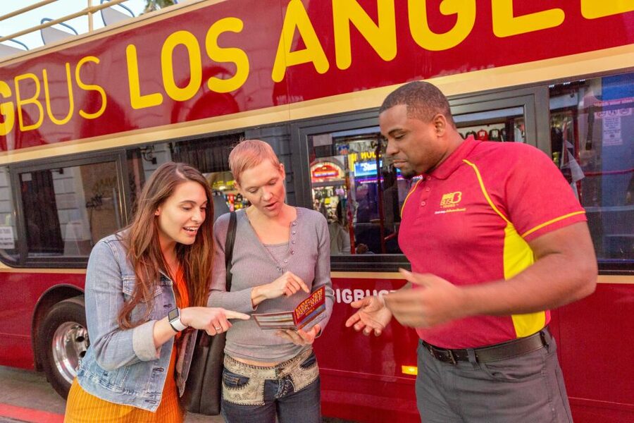 LA: Hop-on Hop-off Tour by Open-top Bus with 19 Stops - Getting oriented at Big Bus Center