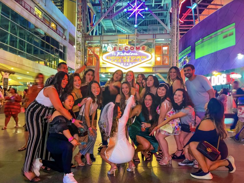 Las Vegas Fremont Street Bar Crawl (party bus add-on option) - Finding the host at the first venue