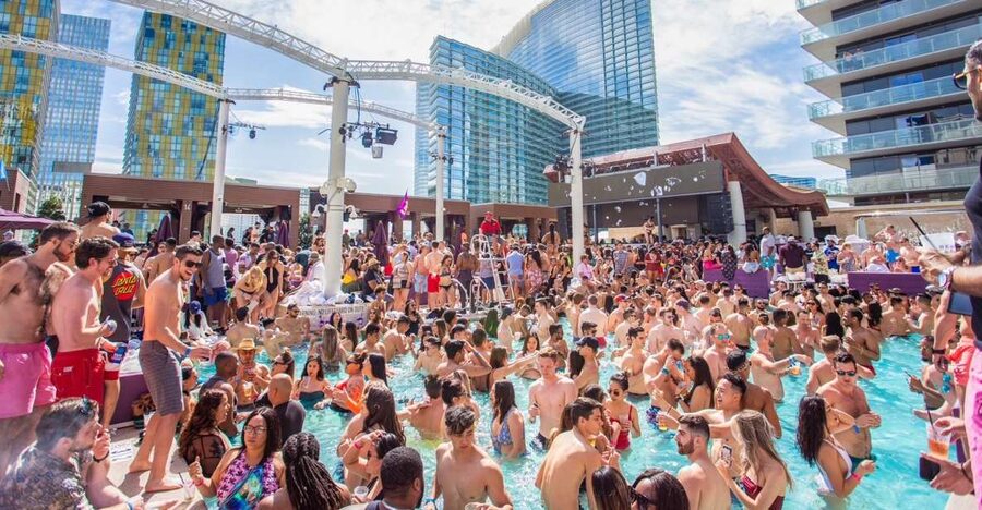 Las Vegas: Party Bus Day Club Tour with Drinks & Club Entry - The open-bar party bus
