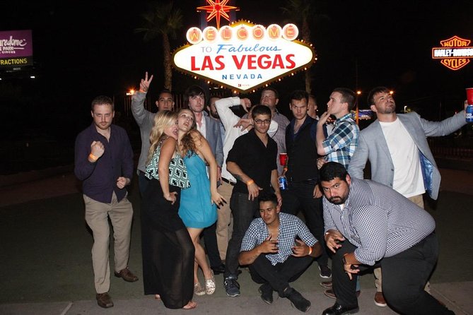 Las Vegas VIP Nightclub Party Bus Crawl - Encore Beach Club at Night under the stars