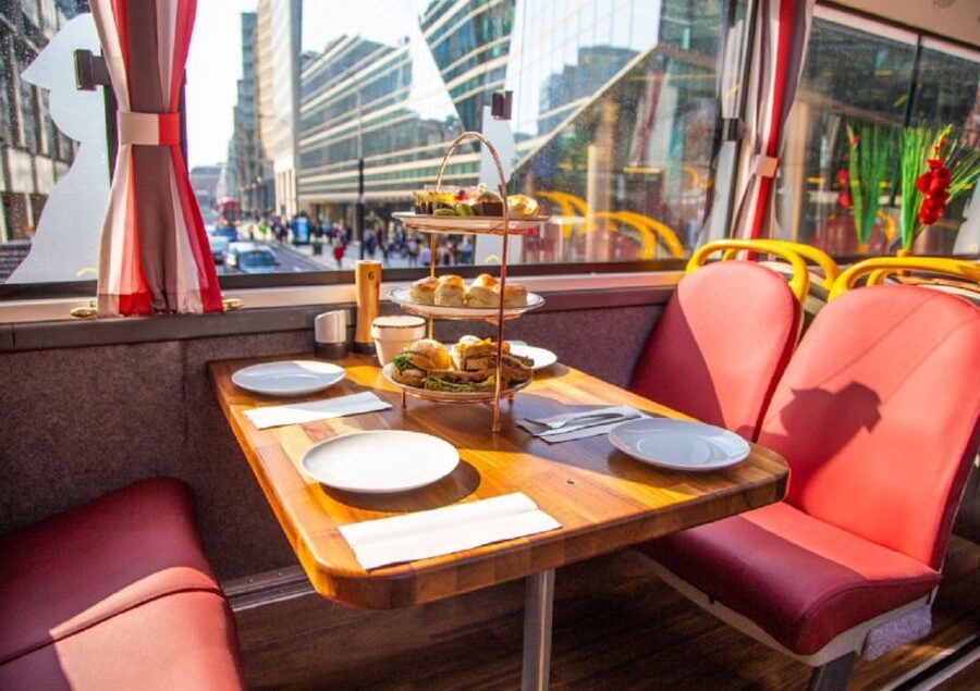 London: Afternoon Tea Bus with a Glass of Prosecco - Is $64 good value?