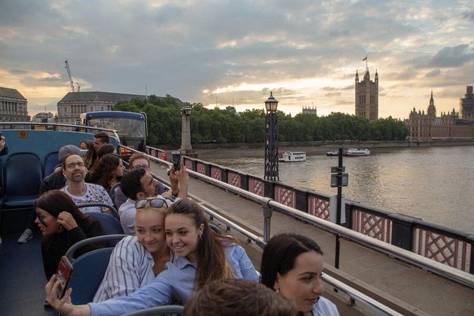 London by Night Sightseeing Open Top Bus Tour with Live Guide - The Tower of London and Tower Bridge