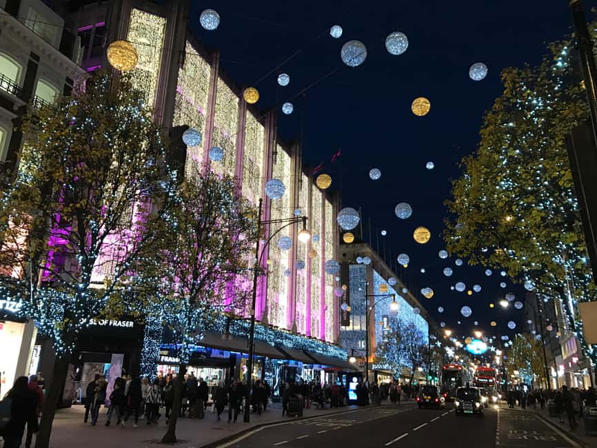 London: Christmas Lights Open-Top Bus Tour - What the one-hour route really offers