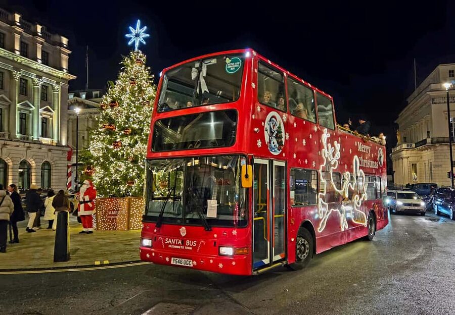 London: Christmas Lights Santa Sleigh Open-Top Tour - Key points before you book
