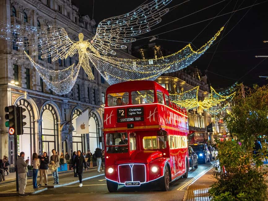 London: Christmas Lights Tour by Vintage Bus - Oxford Street and the problem of Christmas traffic