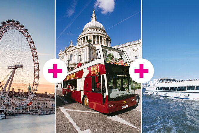 London Eye Ticket, Big Bus Hop-on Hop-Off Tour & River Cruise - The Thames cruise from Westminster to Tower
