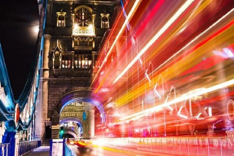 London: Tootbus London by Night Bus Tour - Trafalgar Square and Piccadilly Circus