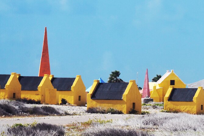 Luc's Private Group Bonaire Open Bus Tour - White slave huts and the history of salt production