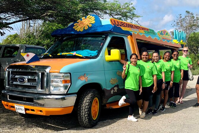 Luc's Private Group Bonaire Open Bus Tour - Kite Beach and the Pekelmeer flamingo sanctuary