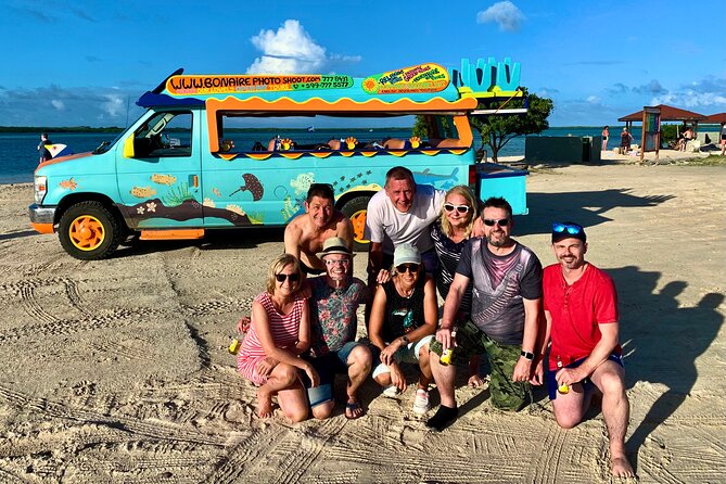 Luc's Private Group Bonaire Open Bus Tour - Lac Bay and the final stop at Sorobon Beach