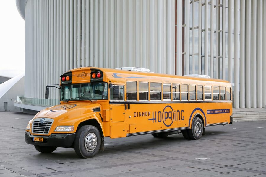 Luxembourg: American-Style Dinner in a Vintage Bus - Menu advice for different appetites
