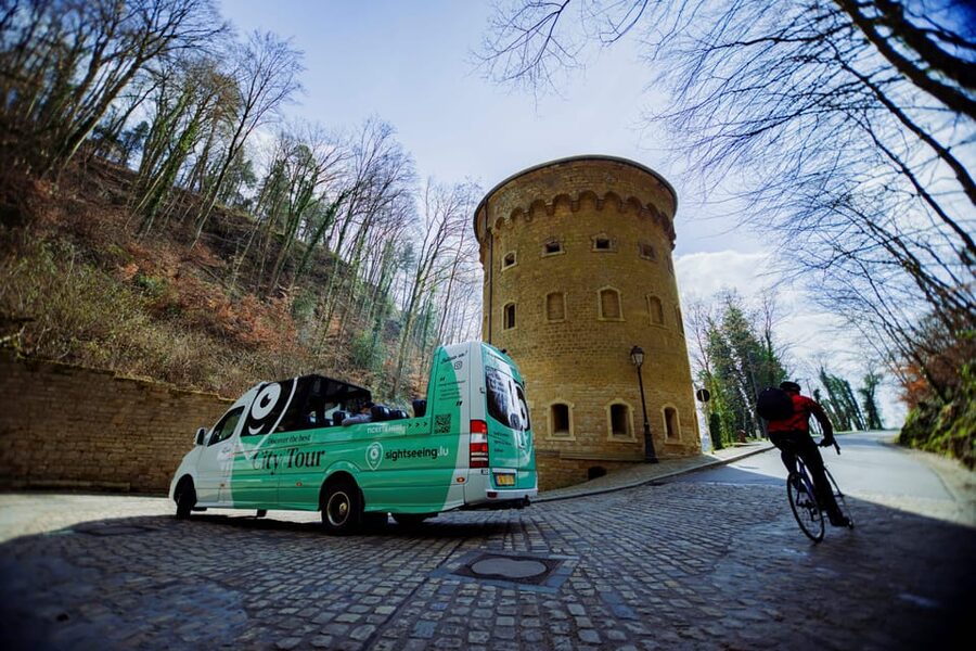 Luxembourg: City Bus Tour with Audio Guide and Headphones - From Place de Metz toward Luxembourg’s historic center