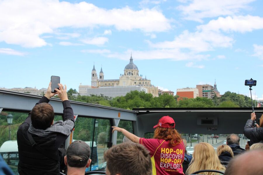 Madrid: Panoramic Open-Top Bus Day or Night Tour with Guide - Plaza de España, the Temple of Debod, and the Royal Palace