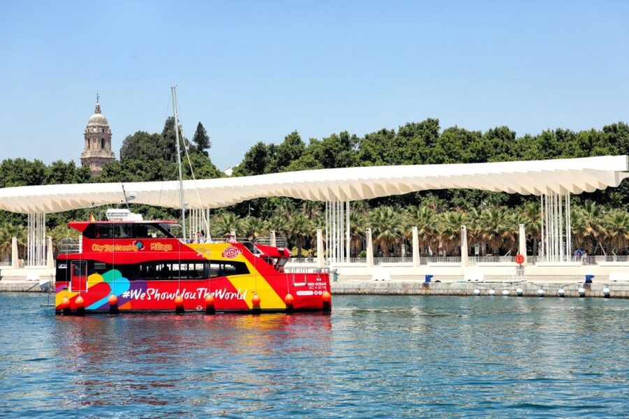 Malaga: City Sightseeing Hop-On Hop-Off Bus Tour - The Red Route, from the train station to Gibralfaro