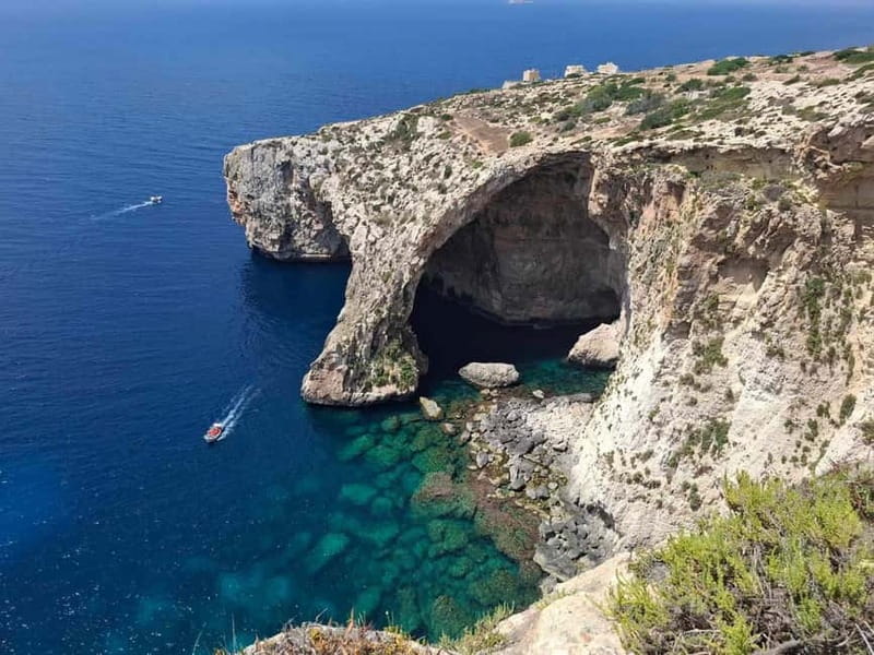 Malta: 5 hr Vintage Bus Tour - Mdina & Blue Grotto inc. food - The Blue Grotto and the optional boat ride