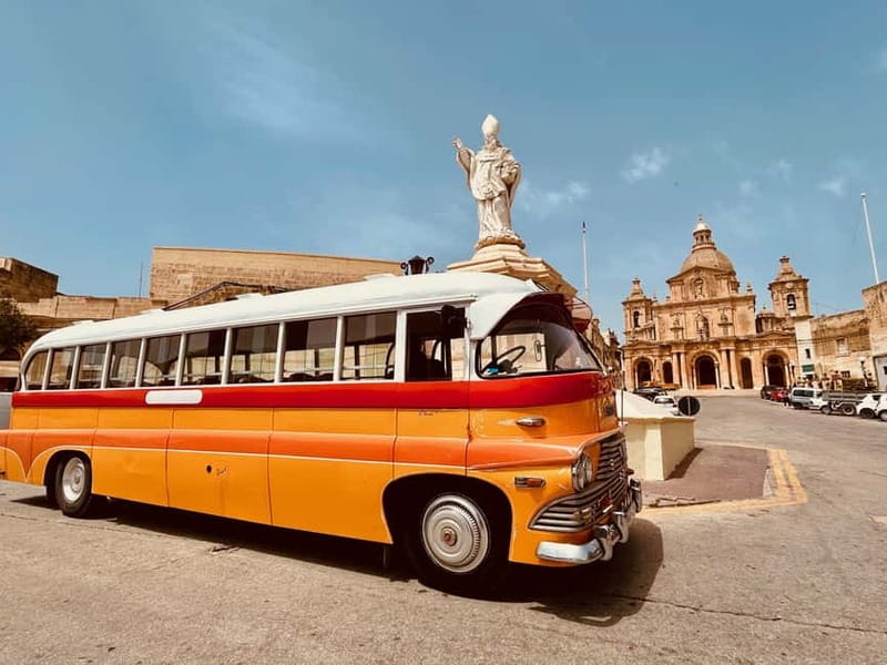 Malta: 5 hr Vintage Bus Tour - Mdina & Blue Grotto inc. food - Marsaxlokk: fishing boats and a quick first look