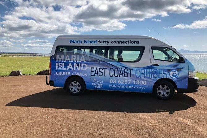 Maria Island Ferry - Hobart Bus Connection (Return Service) - The road to Triabunna and Maria Island