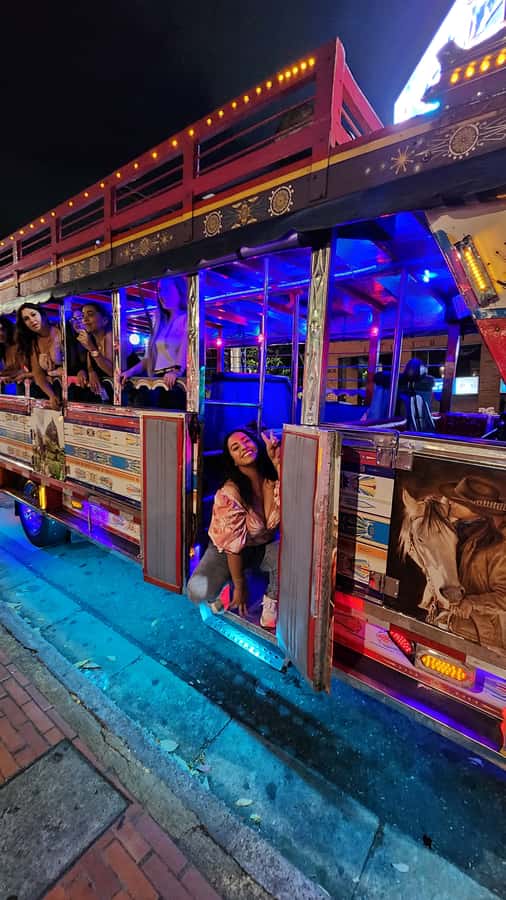 Medellin: Party Bus with DJ & Street Food Tastings - The first beer and the first bites