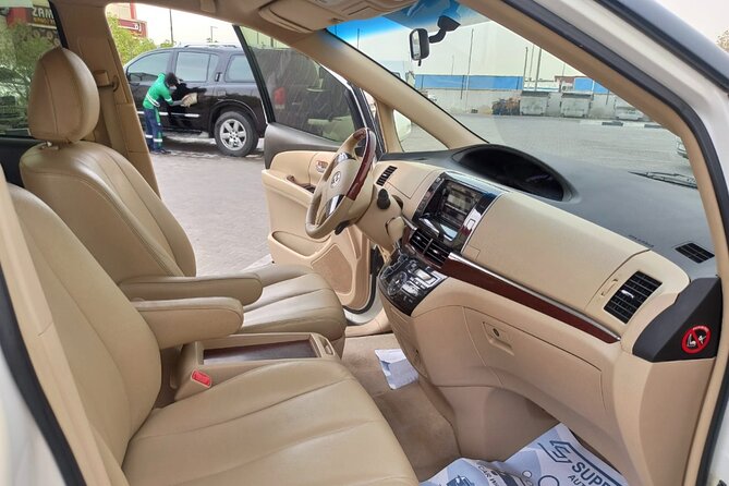Mini Van Bus Rental Dubai 6 Seater Tourist Car - The four-person luggage rule