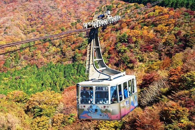 Mt Fuji & Hakone Cruise, Drum Show Bus 1 Day from Tokyo - Mt. Komagatake Ropeway and the shrine at the summit