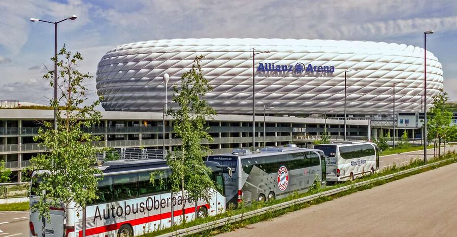 Munich: City Bus Tour & FC Bayern Munich Allianz Arena Tour - Arriving at the Allianz Arena