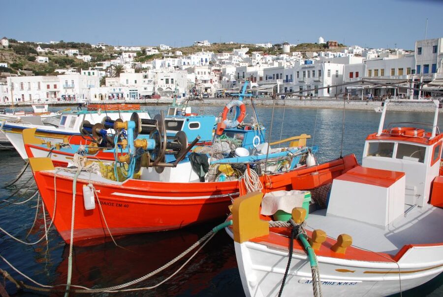 Mykonos: Half-Day City Walking Tour and Island Bus Tour - Kalafatis Beach: a short coastal break