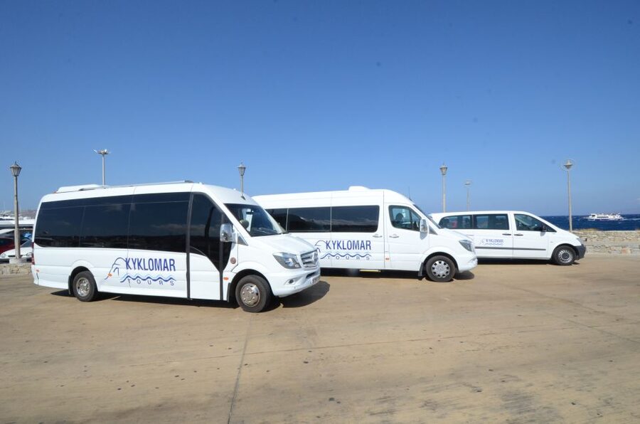 Mykonos: Half-Day City Walking Tour and Island Bus Tour - Fabrika Square: the practical starting point