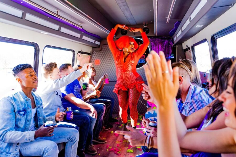 Nashville: Drag Queen Party Bus w/Games, Dancing & Drag Show - Broadway and Honky Tonk Highway: Nashville’s loudest scenery