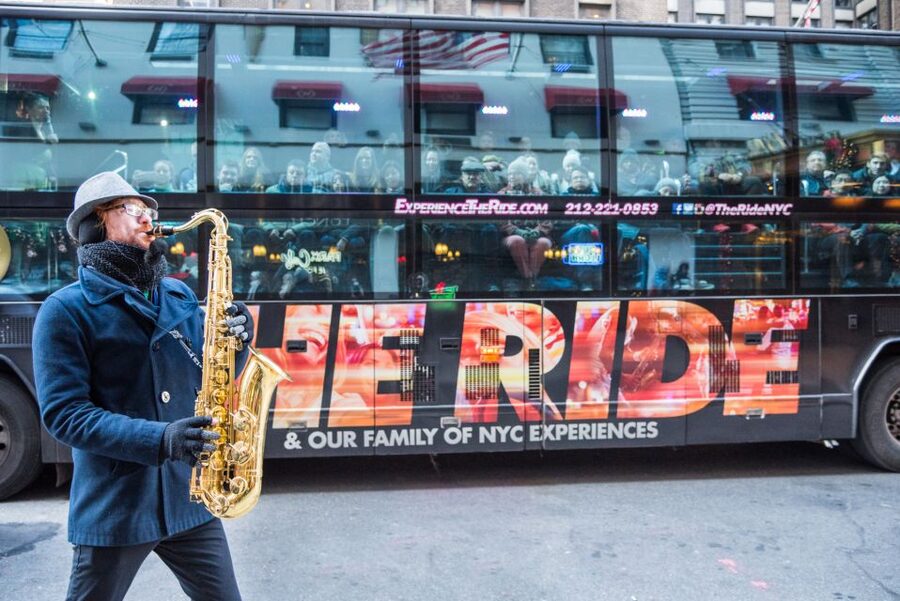 New York City: The Ride Interactive Bus Tour - Inside the 45-foot mobile theater