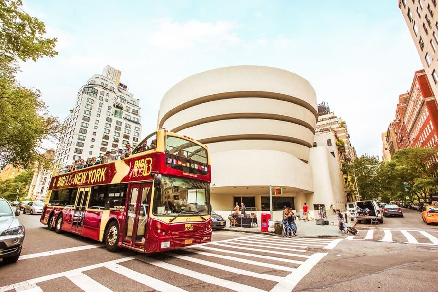 New York: Hop-on Hop-off Sightseeing Tour by Open-top Bus - The top deck, the audio, and the practical comfort level
