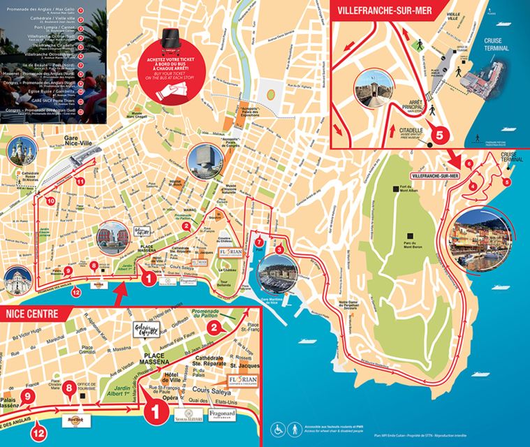 Nice: 1 or 2-Day Hop-On Hop-Off Bus Tour - The trip to Villefranche-sur-Mer