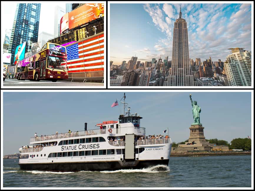 NY: Statue of Liberty, Empire State, and Hop-on Hop-off Tour - Key points to know before you book