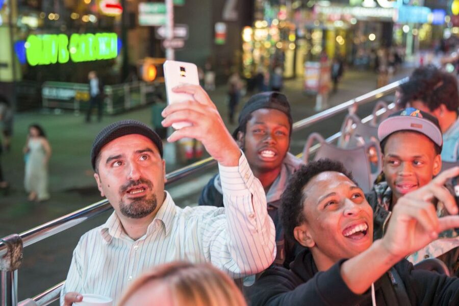 NYC: Sightseeing Night Tour by Open-Top Bus with Live Guide - Key points to know before booking