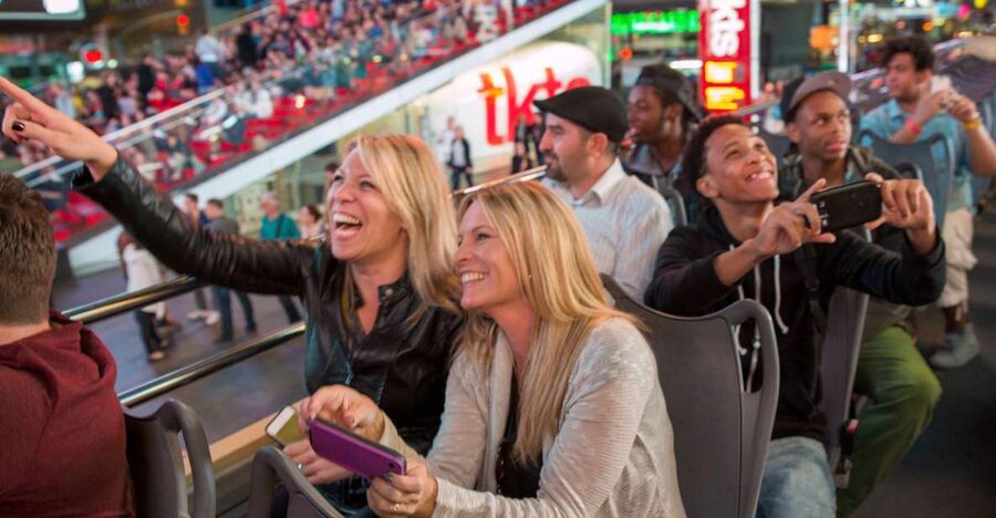 NYC: Sightseeing Night Tour by Open-Top Bus with Live Guide - Weather, seating, and practical comfort