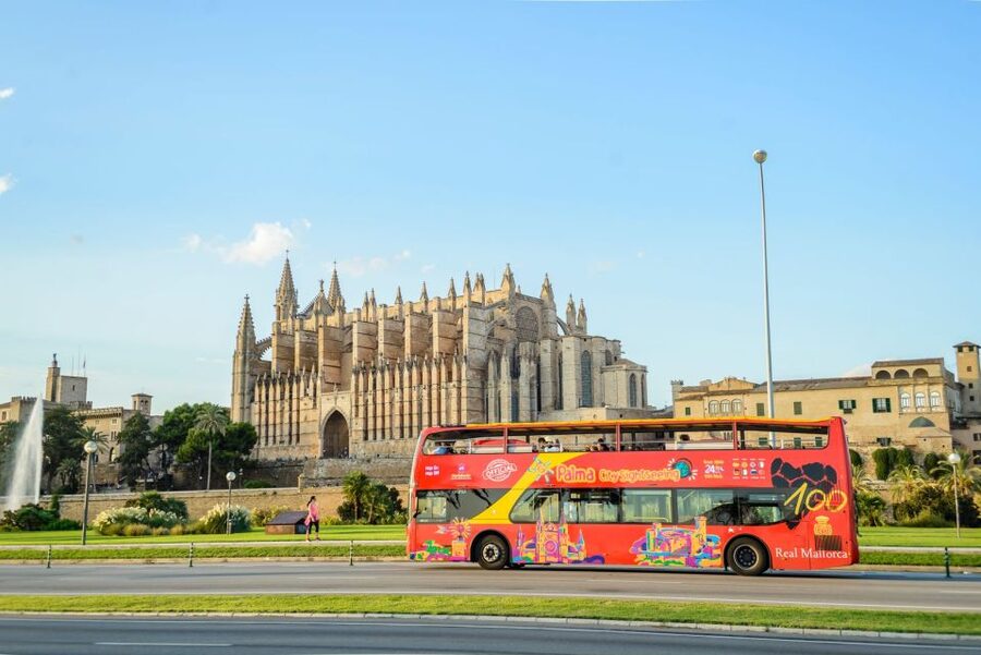 Palma de Mallorca: City Sightseeing Hop-On Hop-Off Bus Tour - Plaza Gomila and Avenida Joan Miró show another side of Palma