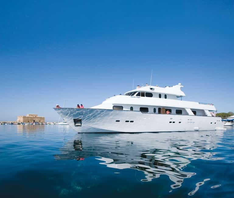 Paphos: Adults Only Cruise with Drinks, Food, Bus, Swim Stop - From Paphos to the open sea