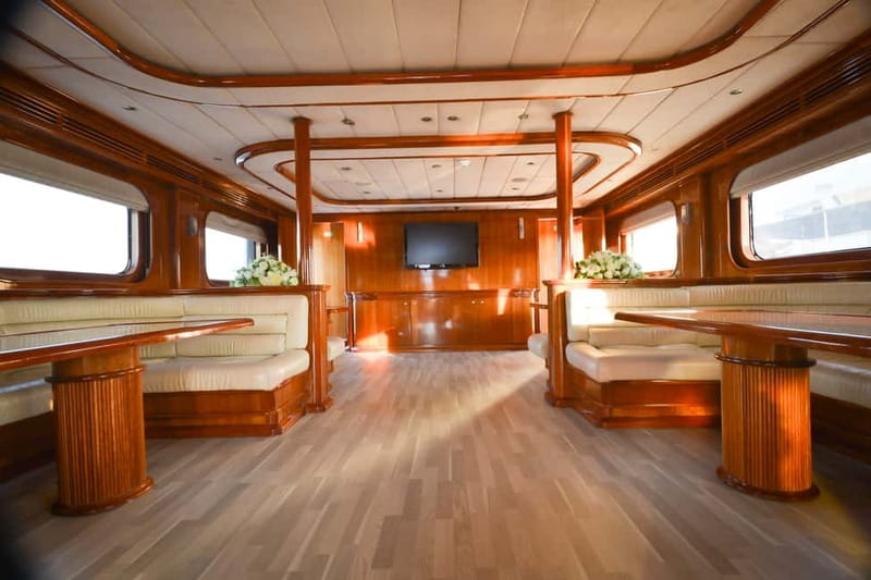 Paphos: Adults Only Cruise with Drinks, Food, Bus, Swim Stop - Buffet lunch, fruit, and dessert aboard