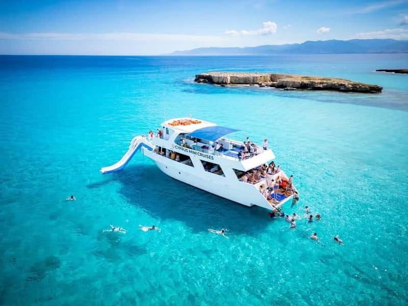 Paphos/Akamas: Blue Lagoon Bus & Boat Tour with Water Slide - Key points to know before booking