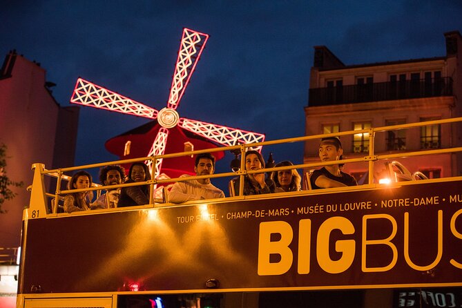 Paris Big Bus Open Top Panoramic Night Tour - Champs-Elysées and the first look at Paris