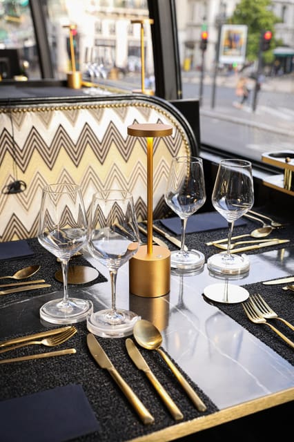 Paris Bus Toqué St Germain 3-Course Dinner w/ Champagne - Champagne and extra drinks